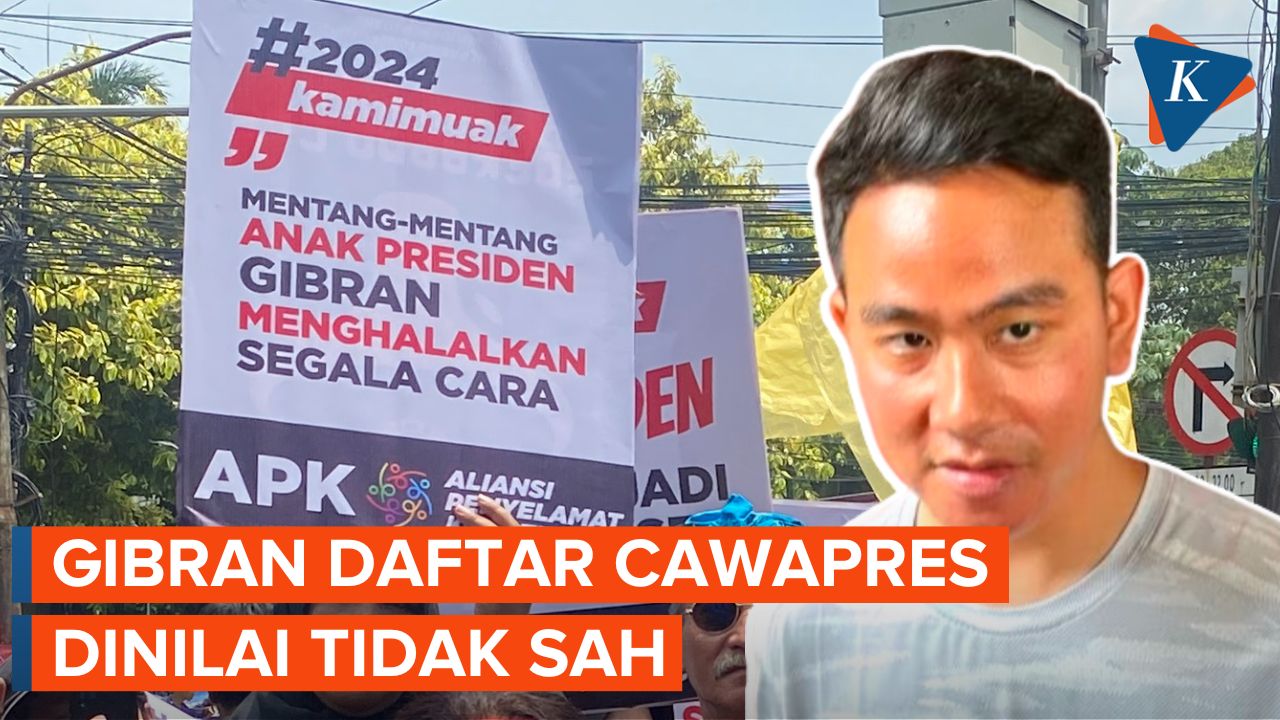 Massa Demo di Depan KPU Sebut Pendaftaran Pilpres Prabowo-Gibran Cacat Formil, Etika, dan Moral