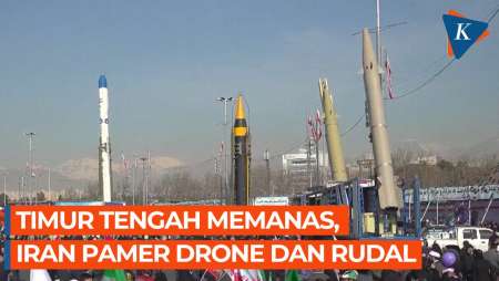 Iran Pamer Rudal Raksasa dan Drone di Tengah Ketegangan Timur Tengah