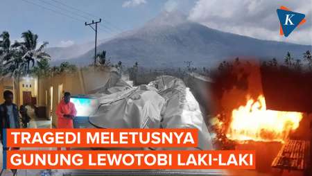 Kronologi Gunung Lewotobi Laki-laki Meletus, Tak Terdeteksi dan Mencekamnya Evakuasi Warga