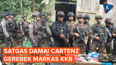 Detik-detik Satgas Cartenz Gerebek Markas KKB Sefat Marani