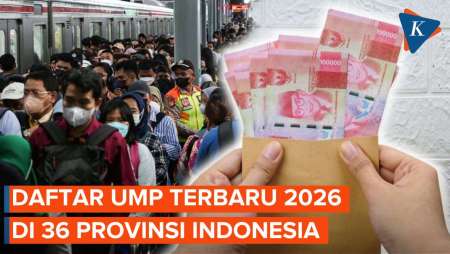 Daftar UMP 2026 Di 36 Provinsi: DKI Jakarta Tertinggi, Jawa Barat Terendah