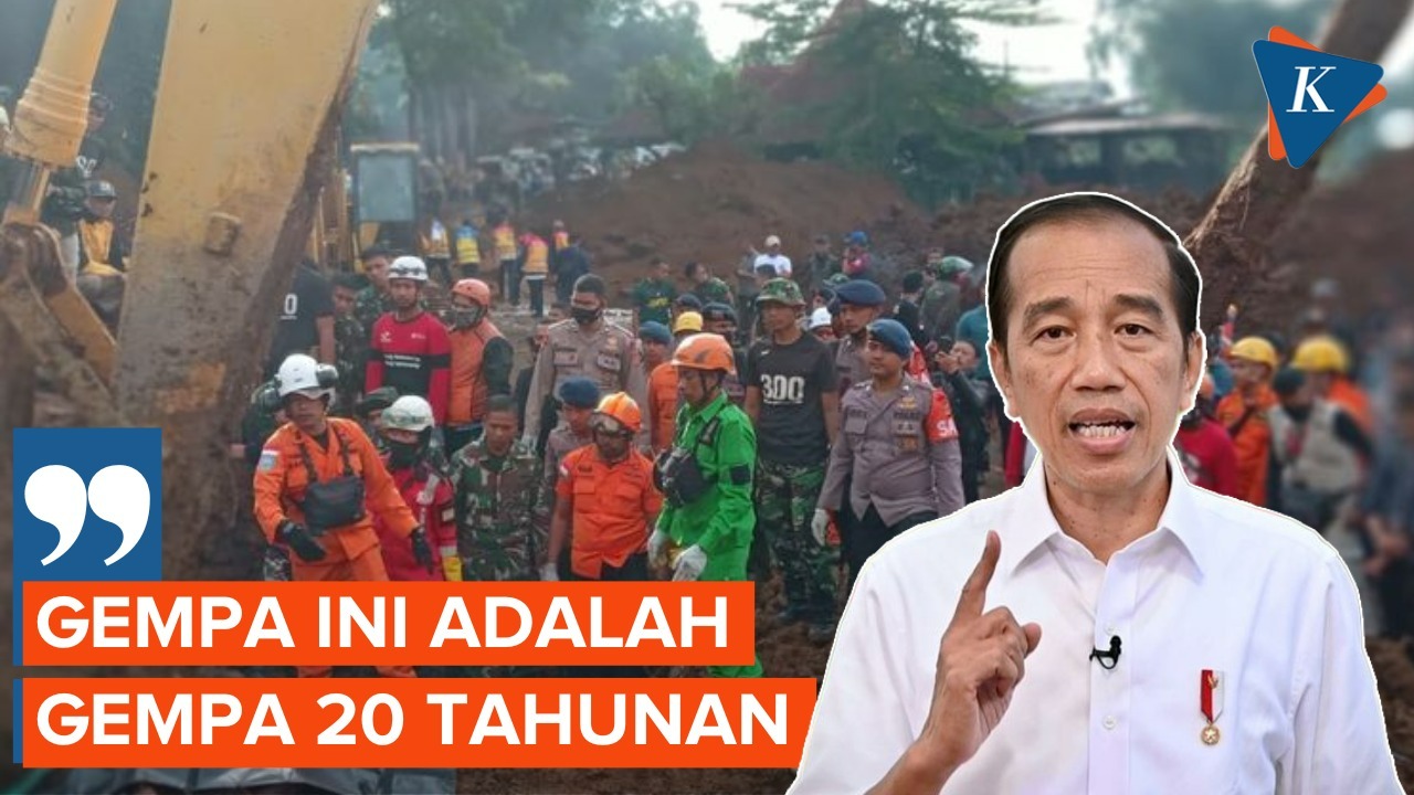 Jokowi Sebut Gempa Cianjur Siklus 20 Tahunan