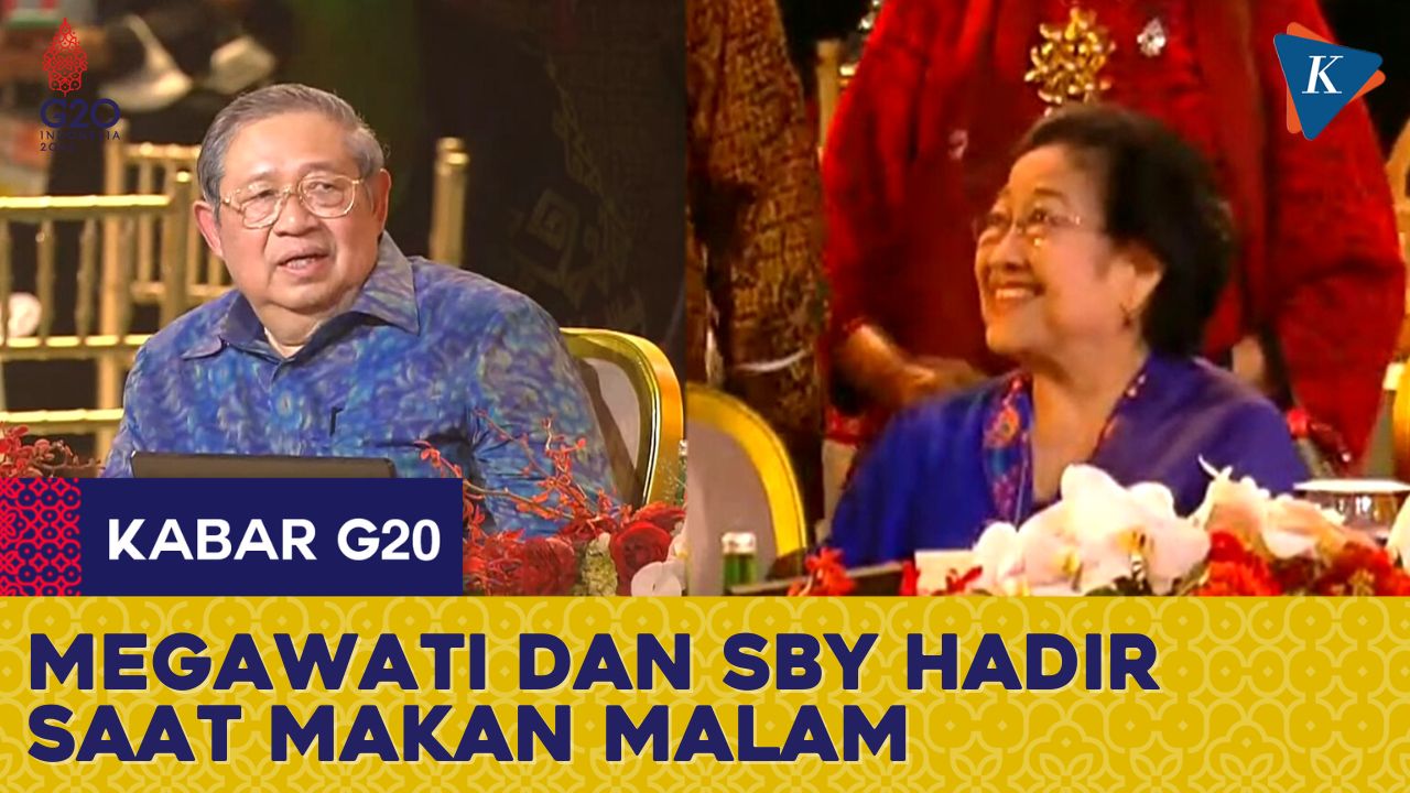 Ekspresi Megawati hingga SBY Duduk Semeja Saat Makan Malam G20