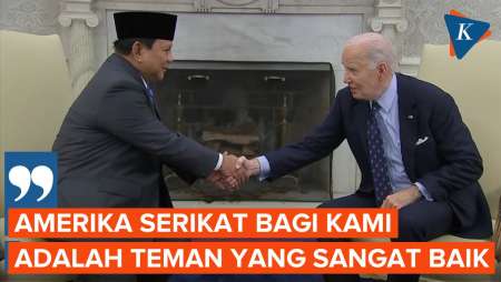 Bertemu Joe Biden di Gedung Putih, Prabowo: AS-Indonesia adalah Teman Baik