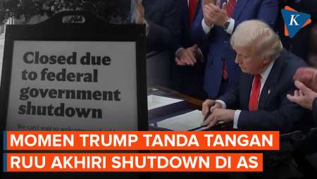 Sah! Trump Resmi Akhiri Shutdown Terlama Di AS, 43 Hari "Kacaukan" Negara