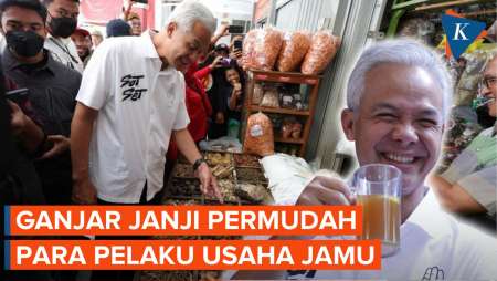 Ganjar Kunjungi Pasar Jamu, Janji Dorong Indonesia Jadi Pusat Herbal Dunia