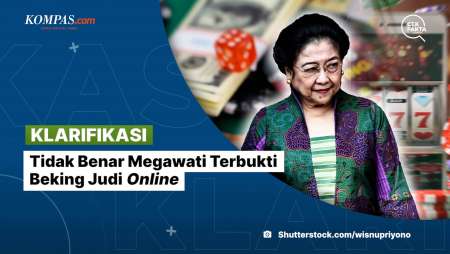 [KLARIFIKASI] Tidak Benar Megawati Terbukti Beking Judi Online