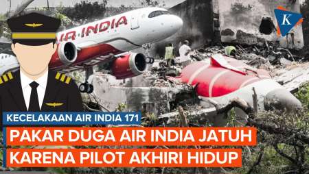 Pakar Duga Air India 171 Jatuh karena Pilot Akhiri Hidup, Apa Indikasinya?