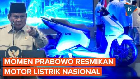 Penampakan Motor Listrik Nasional yang Diresmikan Prabowo, Bisa Dibeli Tanpa DP