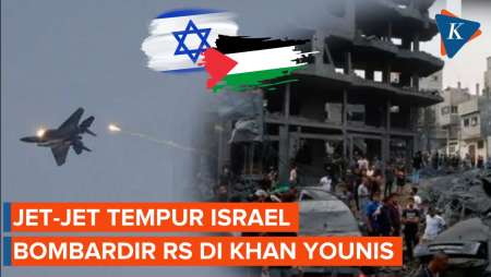 Serangan Jet Tempur Israel Bombardir Rumah Sakit di Khan Younis Gaza