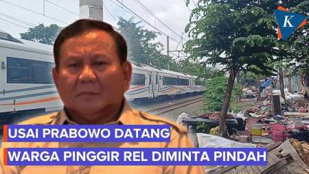 Warga Bantaran Rel Senen Diminta Pindah Usai Kunjungan Prabowo