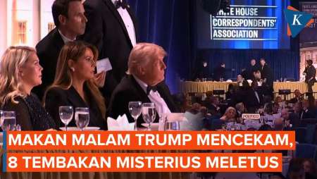 8 Tembakan Meletus Saat Acara Makan Malam, Trump Langsung Dievakuasi