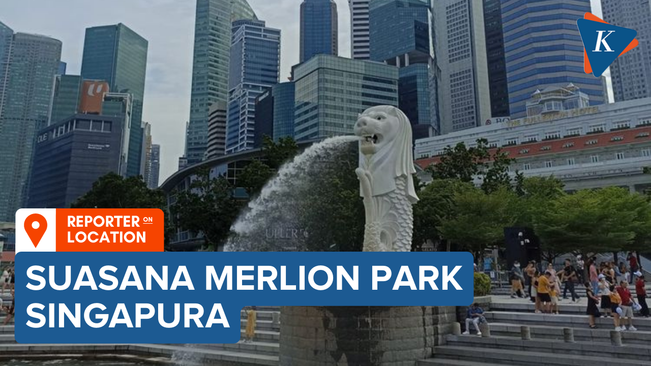 Jalan-jalan ke Merlion Park Singapura, Boleh Lepas Masker?