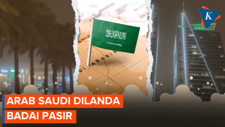 Badai Pasir Landa Arab Saudi, Tutupi Gedung-gedung 