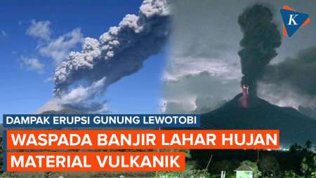 Erupsi Gunung Lewotobi, BMKG Peringatkan Potensi Banjir Lahar Hujan