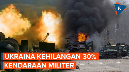 Ukraina Kehilangan 30 Persen Kendaraan Militer Bantuan Barat