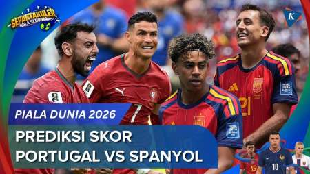 Prediksi Skor Portugal Vs Spanyol 16 Besar Piala Dunia 2026, Adu Gengsi Derbi Iberia