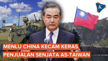 Menlu China Kecam Penjualan Senjata Skala Besar AS Ke Taiwan