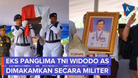 Detik-detik Pemakaman Militer Eks Panglima TNI Widodo AS, Dipimpin Jenderal Agus Subiyanto