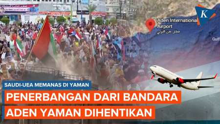 Yaman Memanas Setelah Digempur Saudi, Penerbangan Dari Bandara Aden Dihentikan