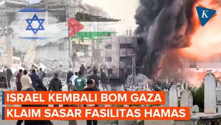 Detik-detik Israel Kembali Jatuhkan Bom Di Gaza, Ciptakan Bola Api Besar