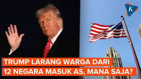Sah! Trump Larang Warga dari 12 Negara Ini Masuk Amerika Serikat