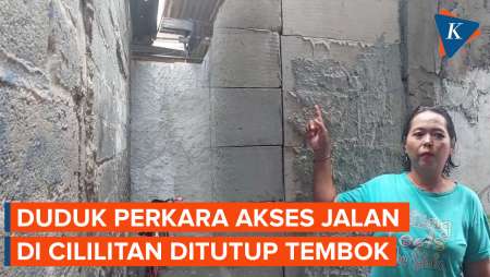 Duduk Perkara Tembok Warga Tutup Akses Rumah Tetangga di Cililitan, Berakhir Dibongkar