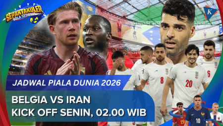 Jadwal Siaran Langsung Belgia Vs Iran, Kick Off Senin, Pukul 02.00 WIB