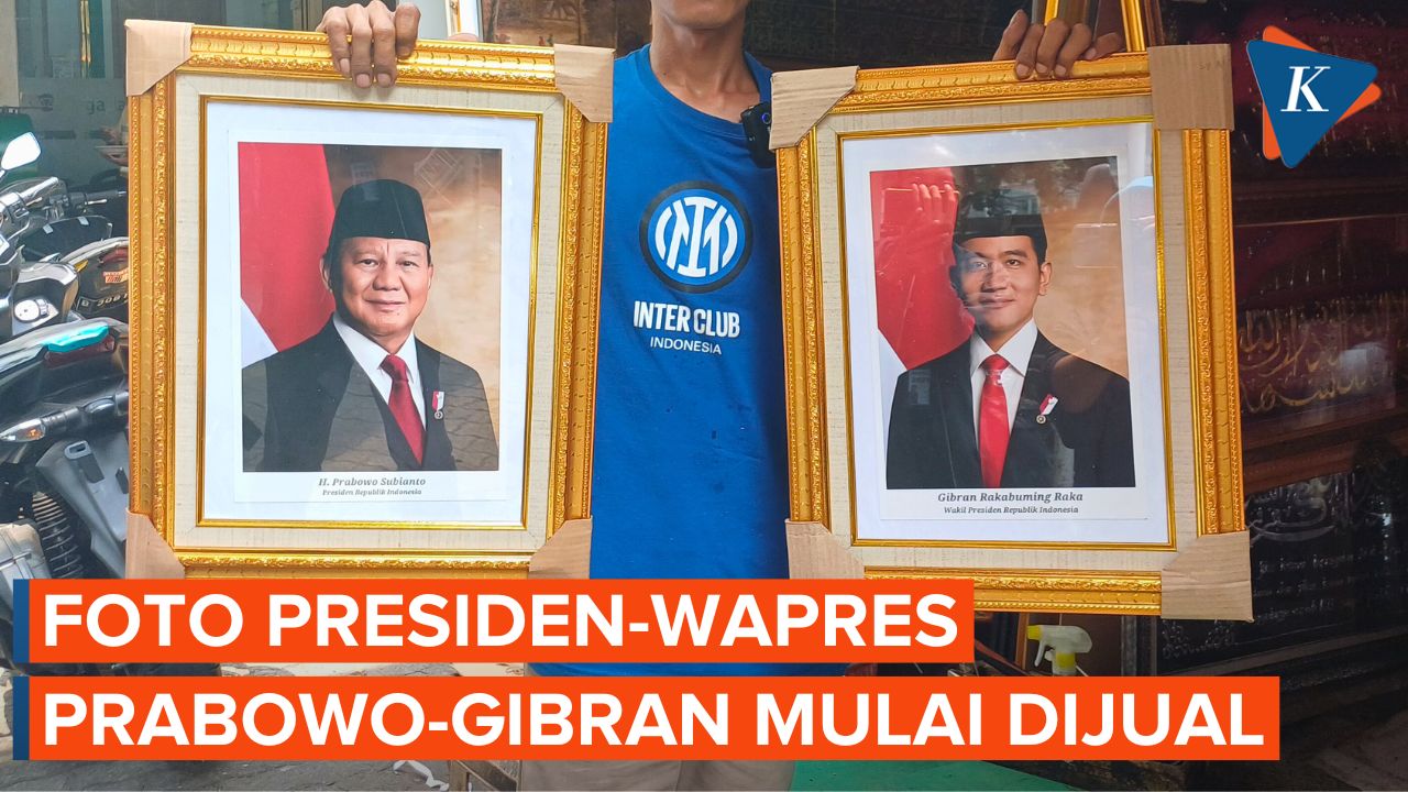 Foto Prabowo-Gibran sebagai Presiden dan Wapres Mulai Dijual dari Harga Rp 200.000