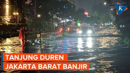 Jalan Raya Tanjung Duren Jakarta Barat Banjir