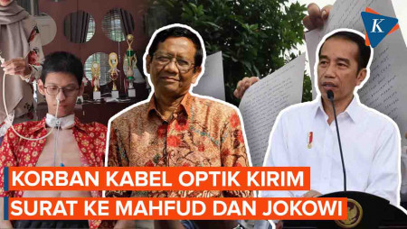 Korban Jeratan Kabel Fiber Optik Kirim Surat ke Mahfud dan Jokowi