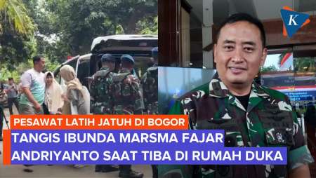 Tangis Ibunda Marsma TNI Fajar Andriyanto, Pilot Gugur Usai Pesawat Jatuh di Bogor