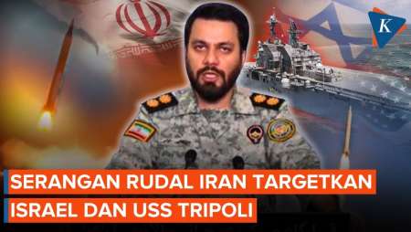 Rentetan Rudal Iran Targetkan Israel dan USS Tripoli, Pukul Mundur Kapal Serbu Amfibi AS