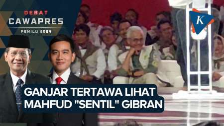 Momen Ganjar Tertawa Dengar Sindiran Mahfud ke Gibran