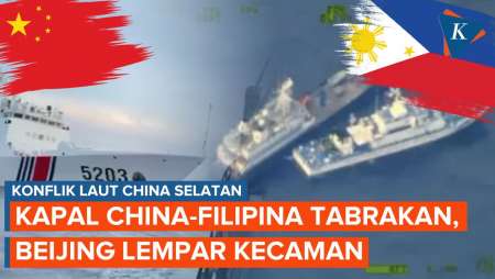 Kapal China-Filipina Tabrakan di LCS, Beijing Keluarkan Kecaman