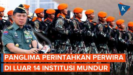 Panglima TNI Perintahkan Prajurit di Luar 14 Institusi Mundur dari Jabatannya