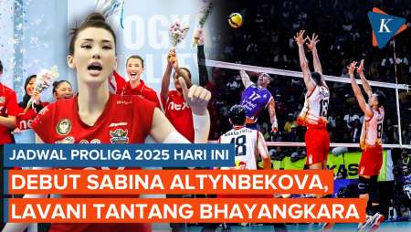 Jadwal Proliga 2025, Kans Debut Sabina Altynbekova, Big Match Lavani Vs Bhayangkara