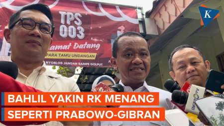 Berkaca dari Prabowo-Gibran, Bahlil Yakin RK-Suswono Menang Pilkada Jakarta