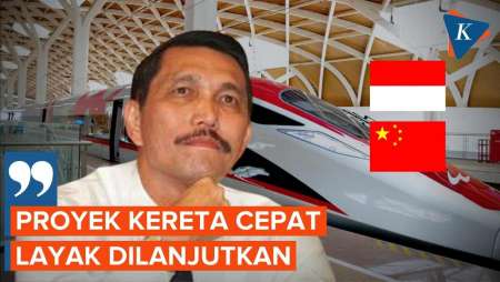 Luhut Sebut Kereta Cepat Jakarta-Surabaya Layak Dilanjutkan