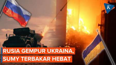 Drone Rusia Gempur Ukraina, Fasilitas Industri Sumy Terbakar Hebat