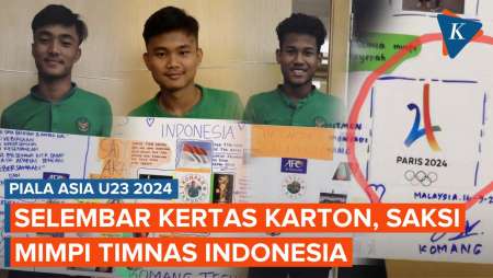 Timnas Indonesia dan Olimpiade 2024, Saksi Mimpi Garuda Muda di Selembar Karton Putih