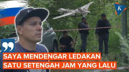 Kesaksian Warga soal Drone Jatuh di Moskwa Barat