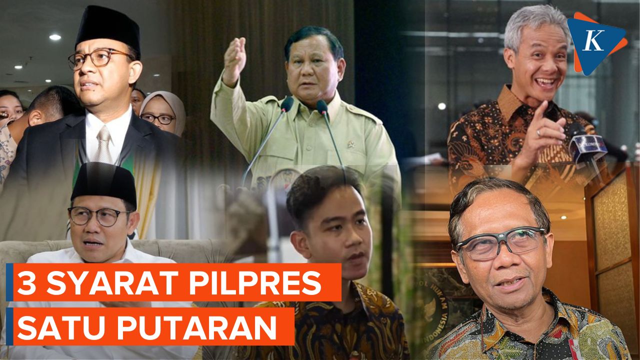 Syarat Paslon Menang Pilpres Satu Putaran