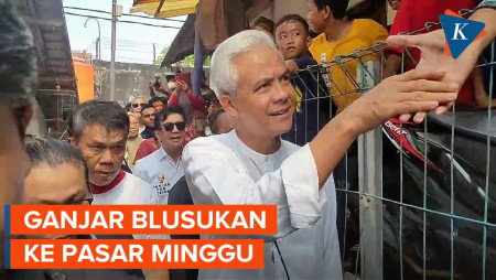 Blusukan ke Pasar Minggu, Ganjar Ingat Momen Merantau di Jakarta