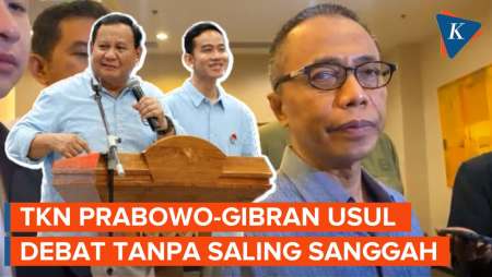 TKN Prabowo-Gibran Usul KPU Kurangi Sesi Saling Sanggah di Debat Capres-Cawapres