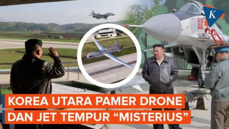 Kim Jong Un Pamer Jet Tempur dan Drone 