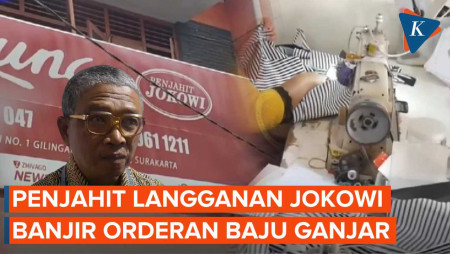 Cerita Penjahit Langganan Jokowi Banjir Orderan Baju Garis Hitam Ganjar Pranowo