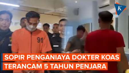 Sopir Penganiaya Dokter Koas di Palembang Terancam Hukuman 5 Tahun Penjara