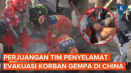 Berpacu dengan Waktu! Tim Penyelamat Terus Lakukan Evakuasi Korban Gempa China