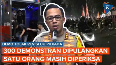 Polda Metro Jaya Pulangkan 300 Orang Demonstran di DPR, Satu Masih Diperiksa